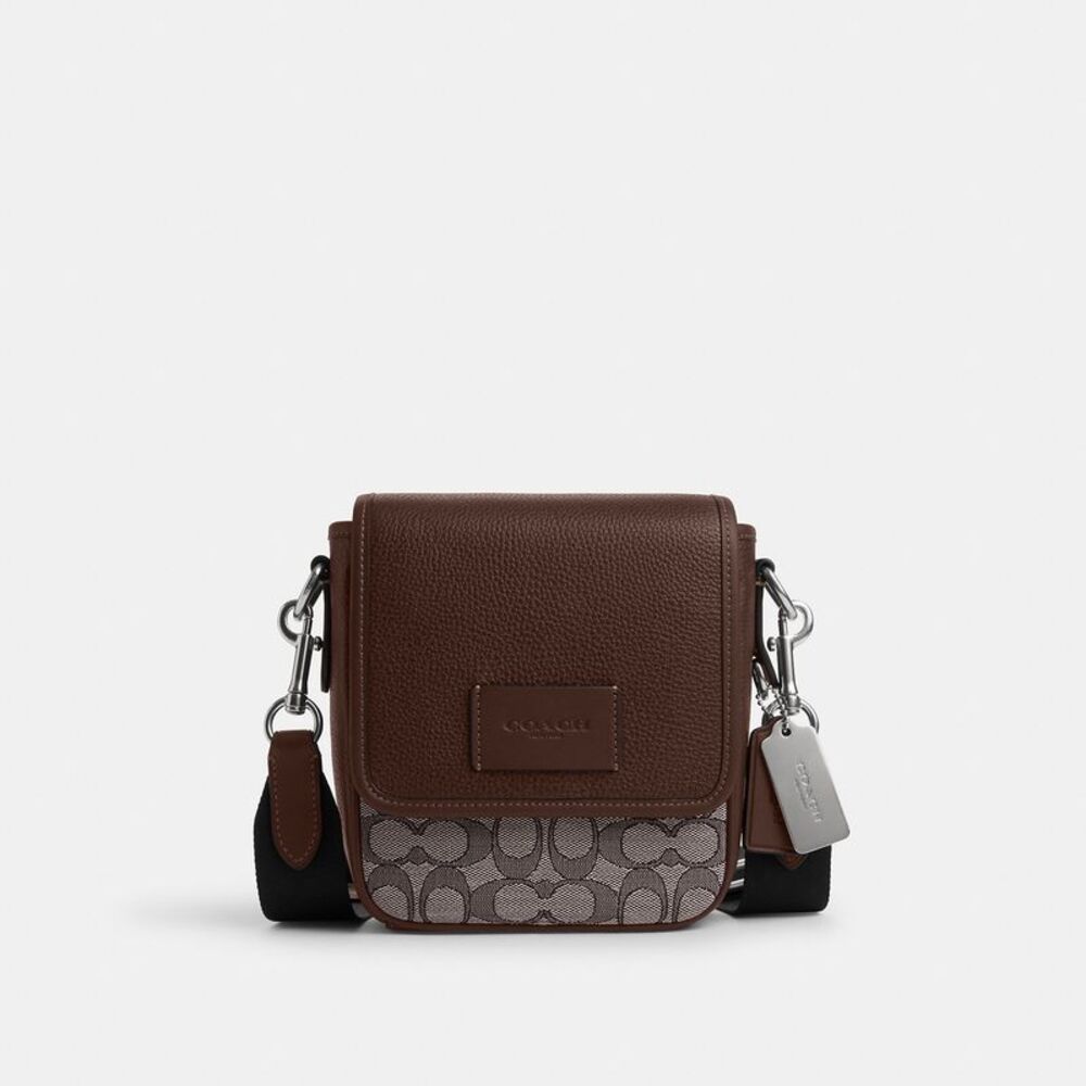 NWT Coach Outlet Lucas Crossbody Bag In Signature Jacquard - Picture 1 of 5